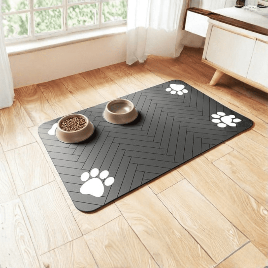 Pet Feeding Mat (Absorbent, Waterproof Backing)